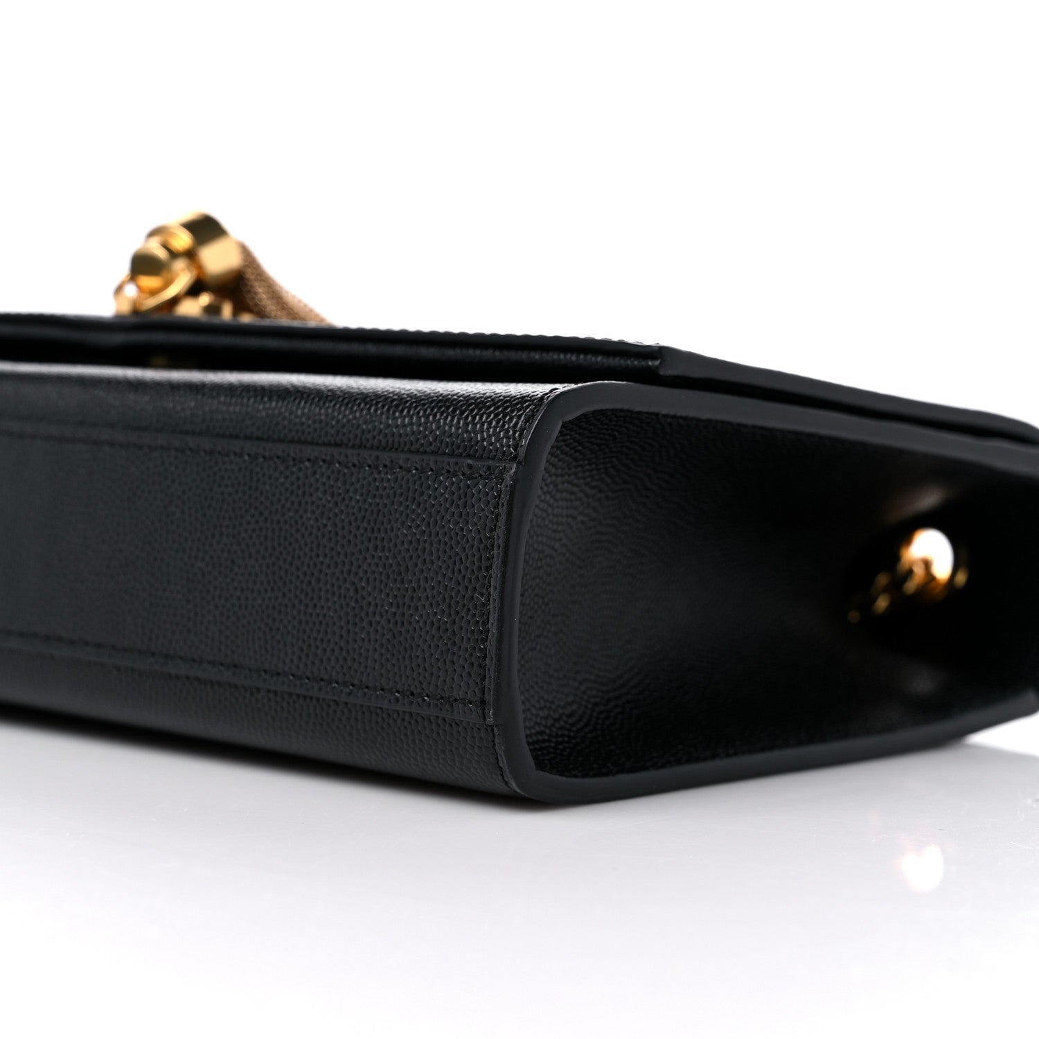 Saint Laurent Grain De Poudre Medium Classic Monogram Kate Tassel Satchel Black 9 of 9