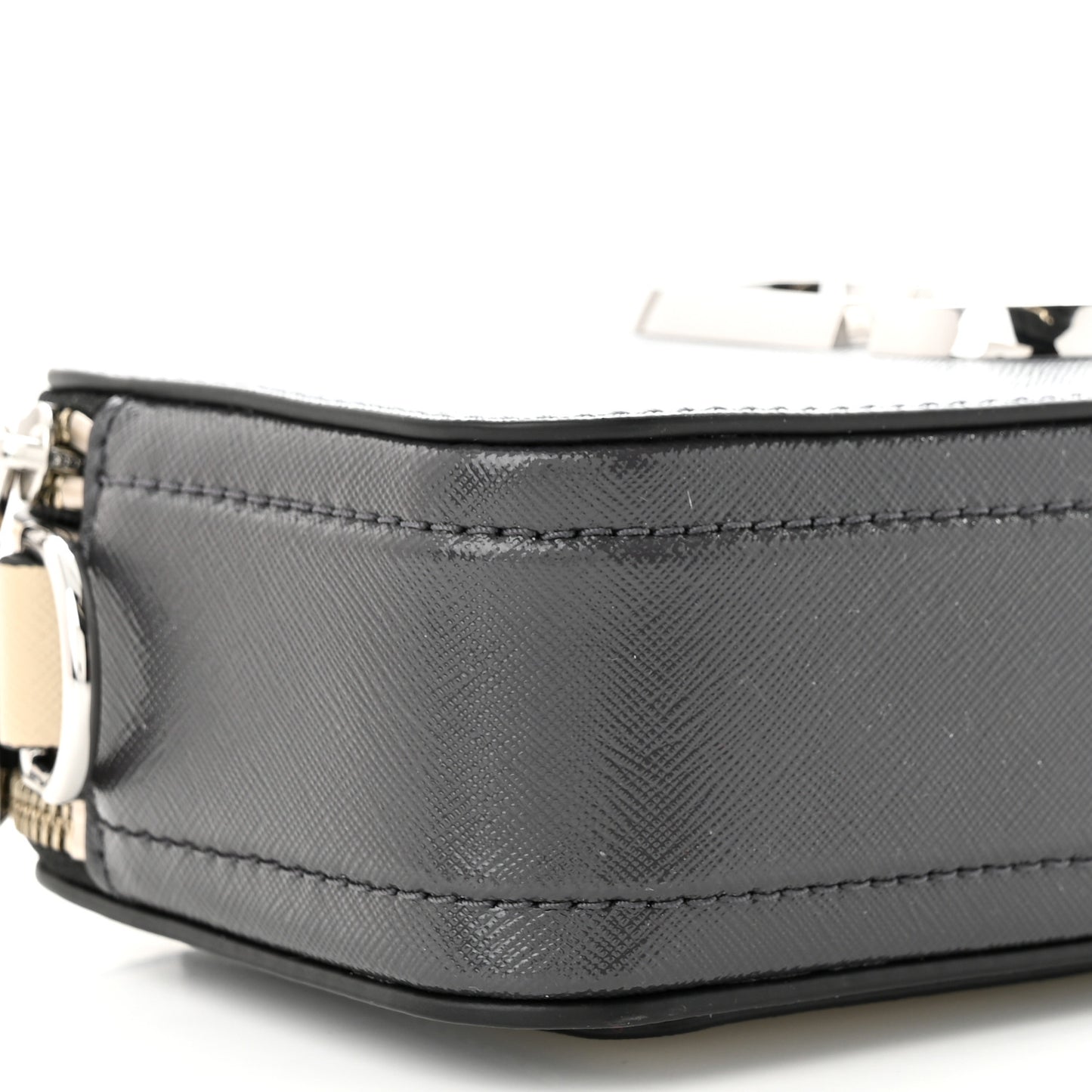 Saffiano Small Snapshot Camera Bag Wolf Grey