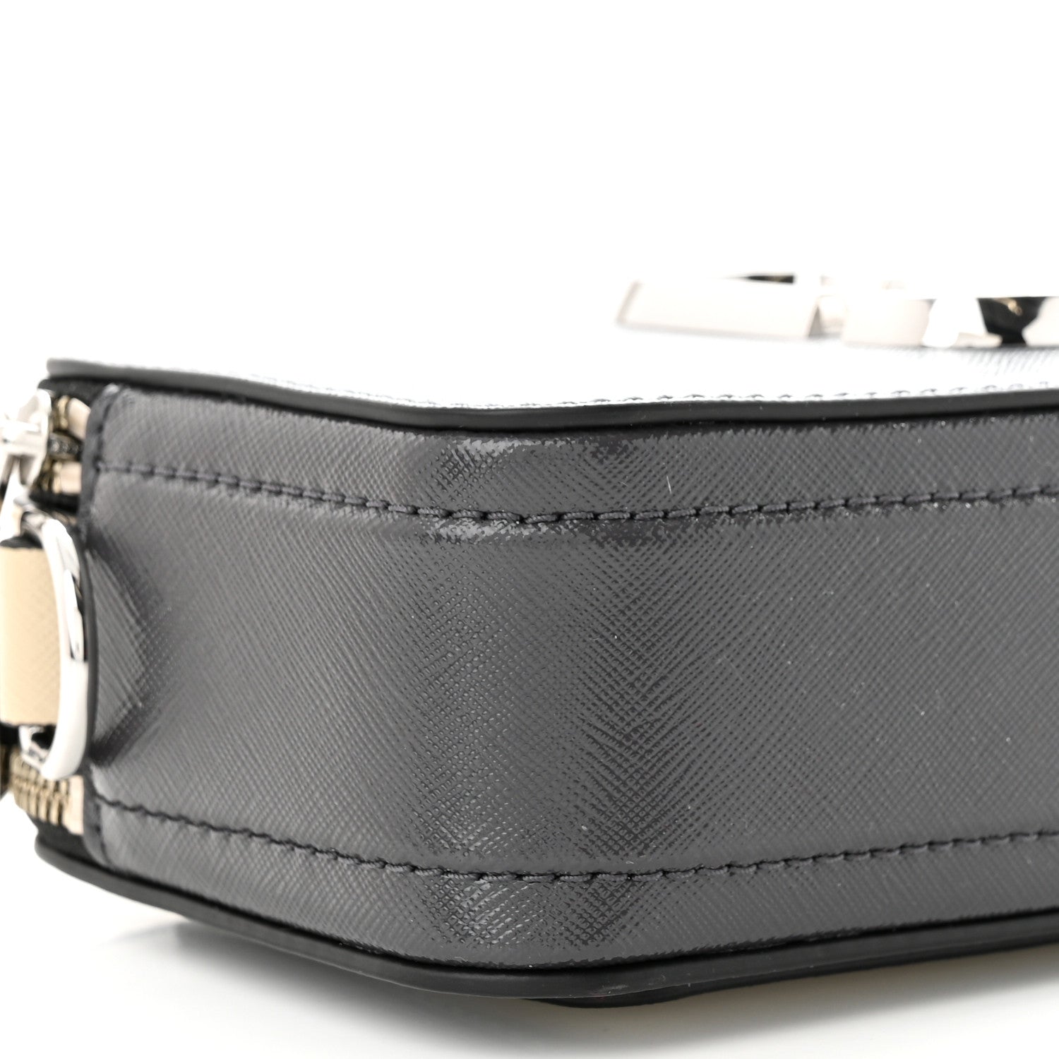 Marc Jacobs Saffiano Small Snapshot Camera Bag Wolf Grey 9 of 10