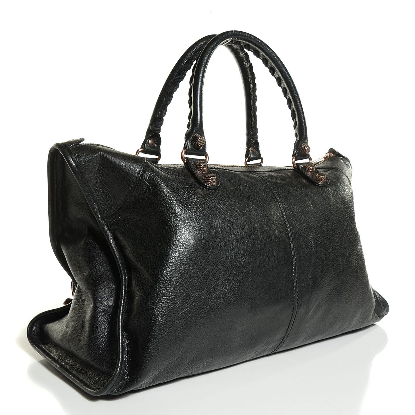 Agneau Giant 12 Rose Gold Hardware Work Black