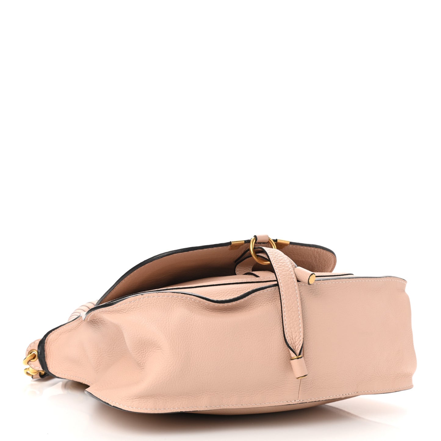 Calfskin Medium Marcie Satchel Pale Pink