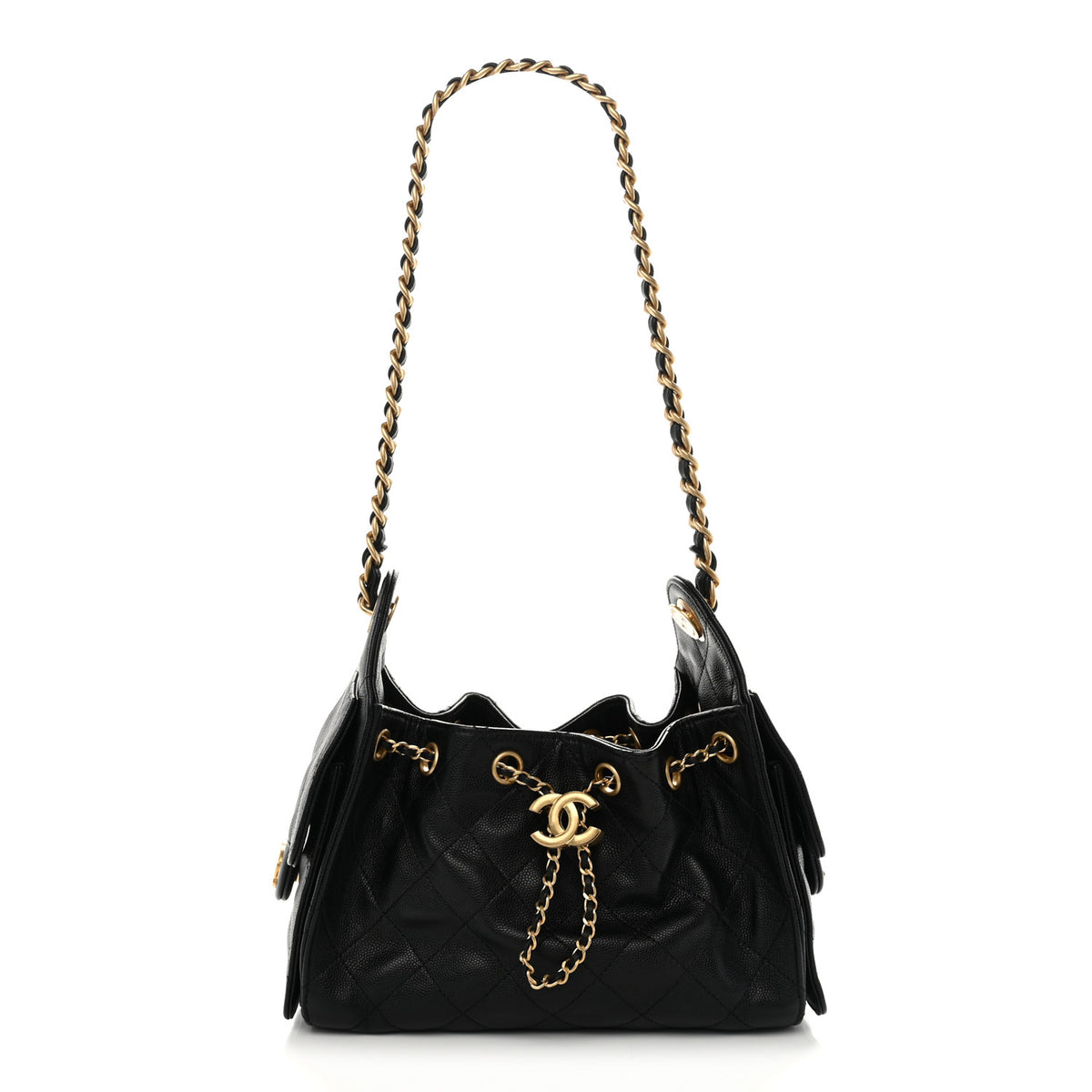 Chanel Caviar Quilted Mini Chanel 25 Handbag Black 1 of 10