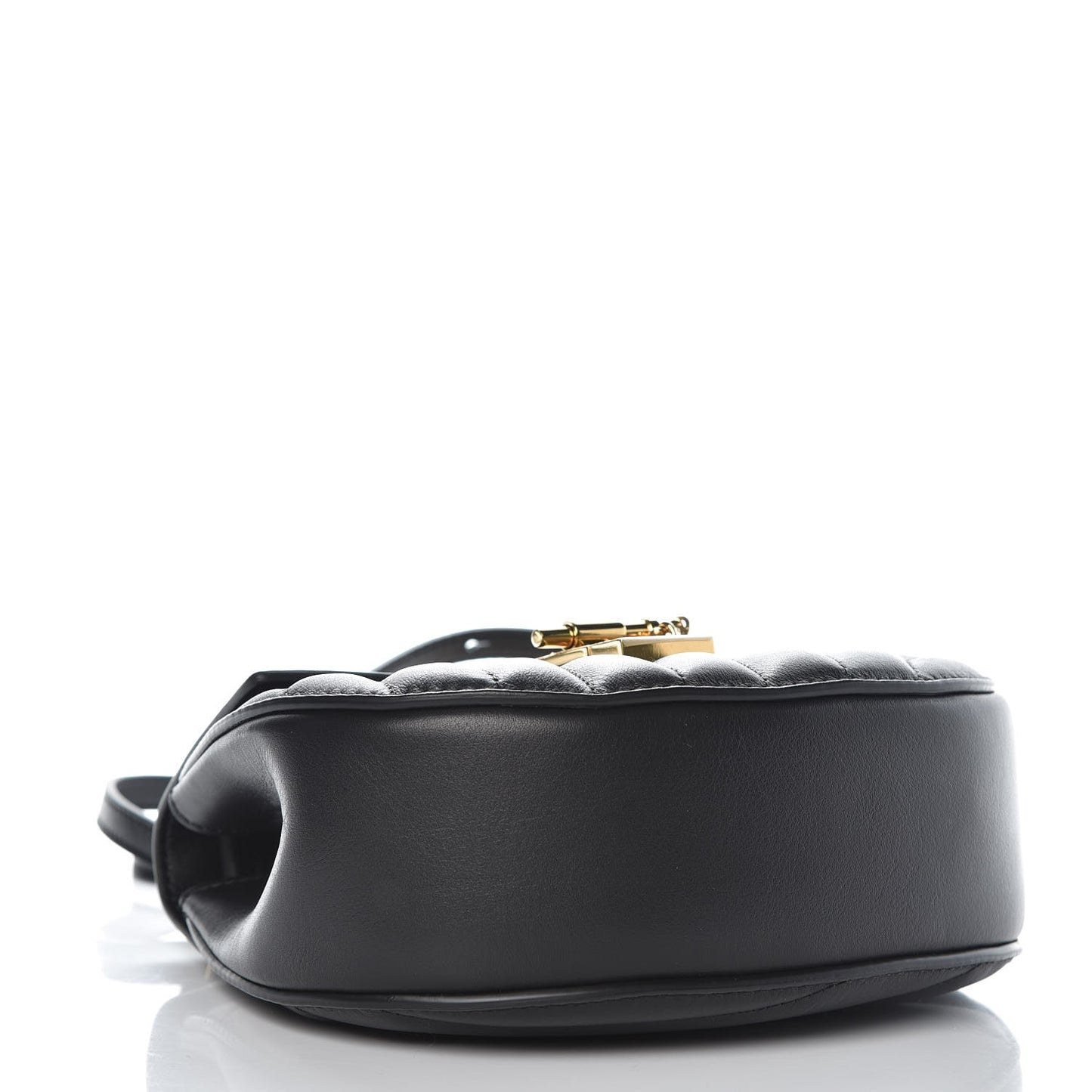 Calfskin Quilted Mini Drew Bijou Shoulder Bag Black