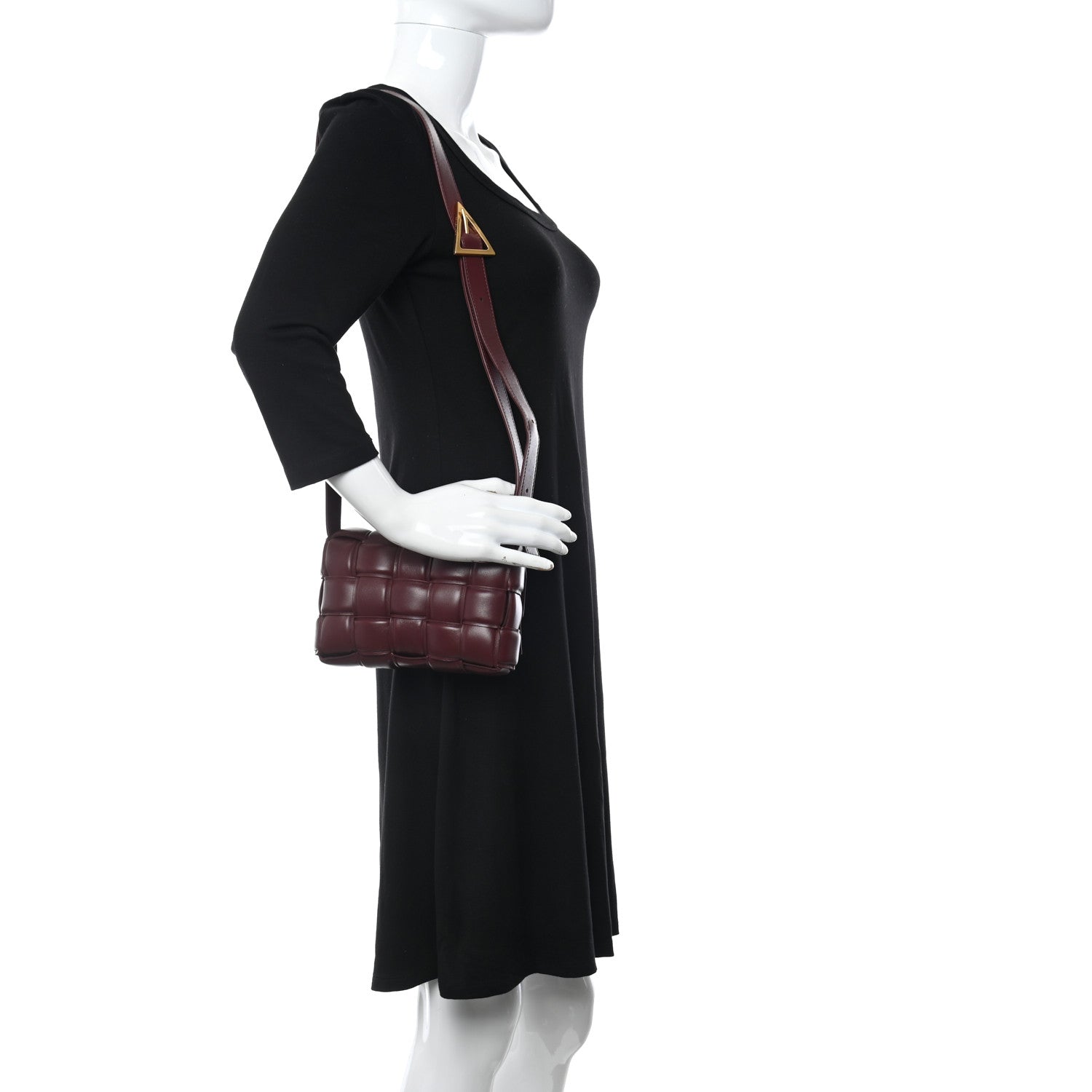 Bottega Veneta Nappa Maxi Intrecciato Small Padded Cassette Crossbody Bag Barolo 2 of 8