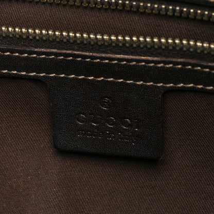 Gucci Monogram Large Horsebit 85th Anniversary Hobo Dark Brown 6 of 15