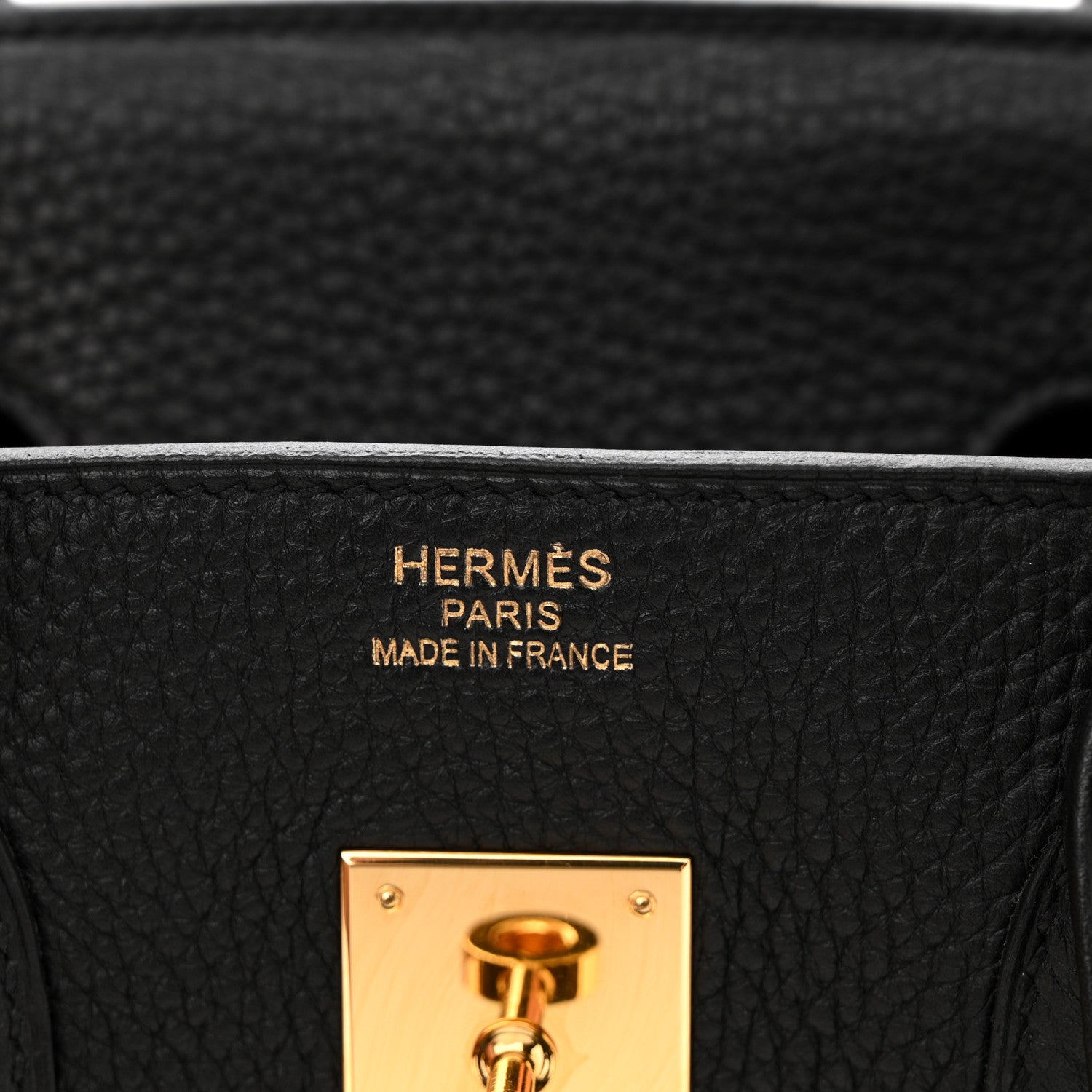Hermes Togo Birkin 35 Black 6 of 12
