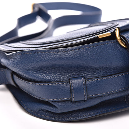 Chloe Calfskin Mini Marcie Round Crossbody Bag Royal Navy 7 of 12