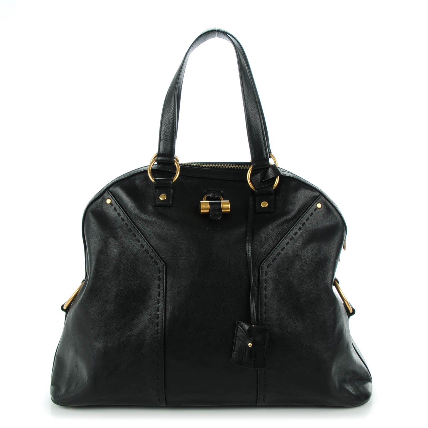 Saint Laurent Calfskin Oversized Muse Black 1 of 7
