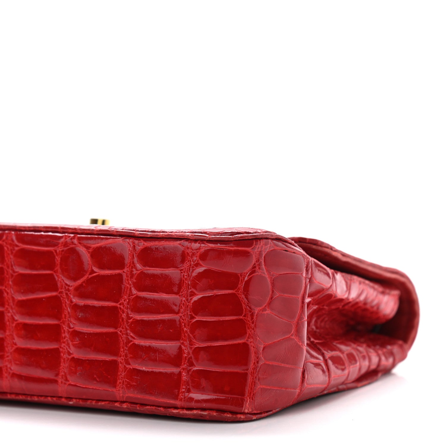Chanel Alligator Mini Rectangular Flap Red 10 of 15