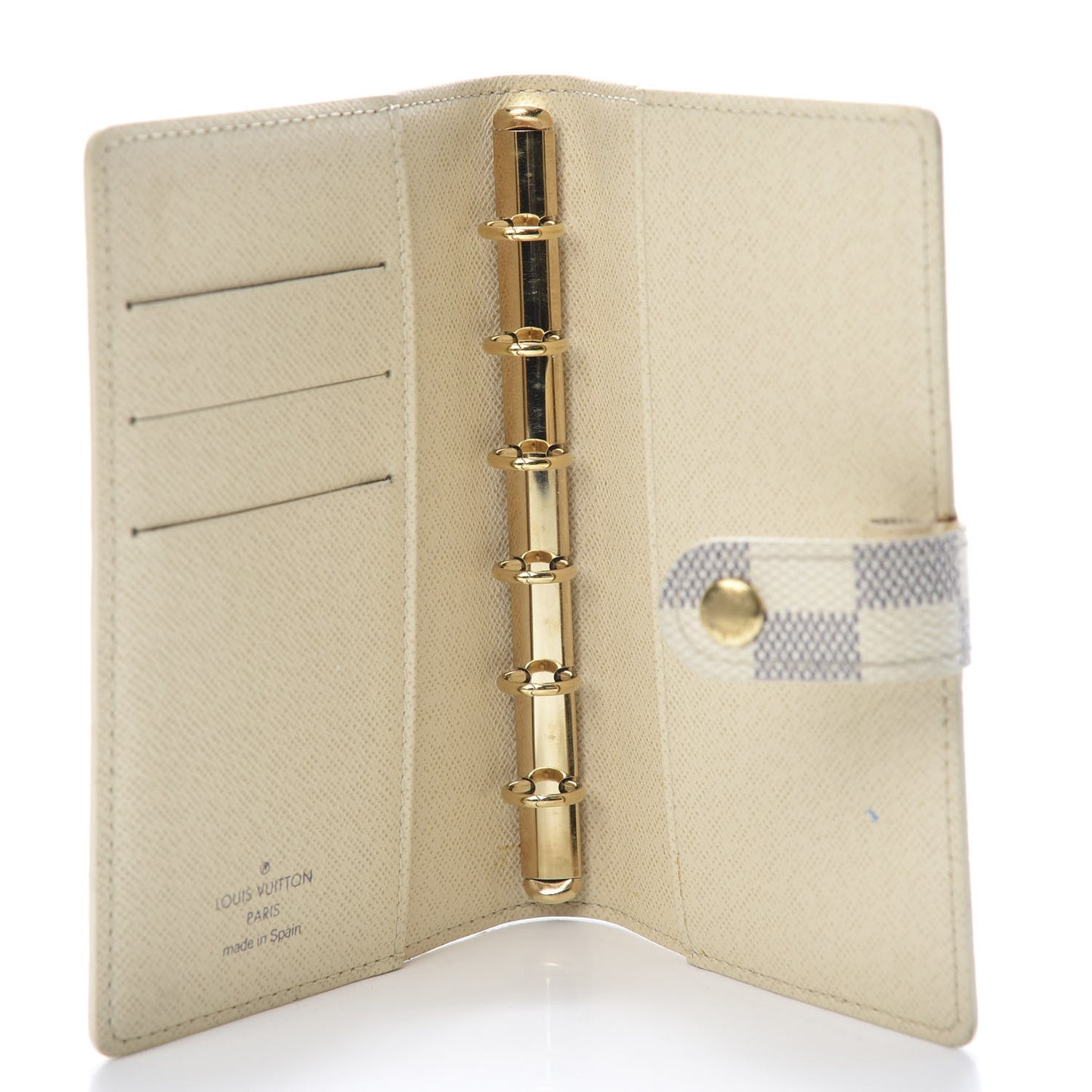 Damier Azur Small Ring Agenda Cover