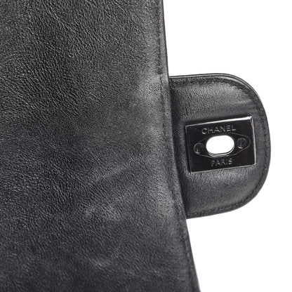 Chanel Crumpled Calfskin Quilted Mini Rectangular Flap So Black 8 of 12