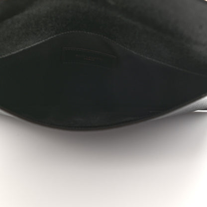 Saint Laurent Grain De Poudre Uptown Pouch Black 5 of 8