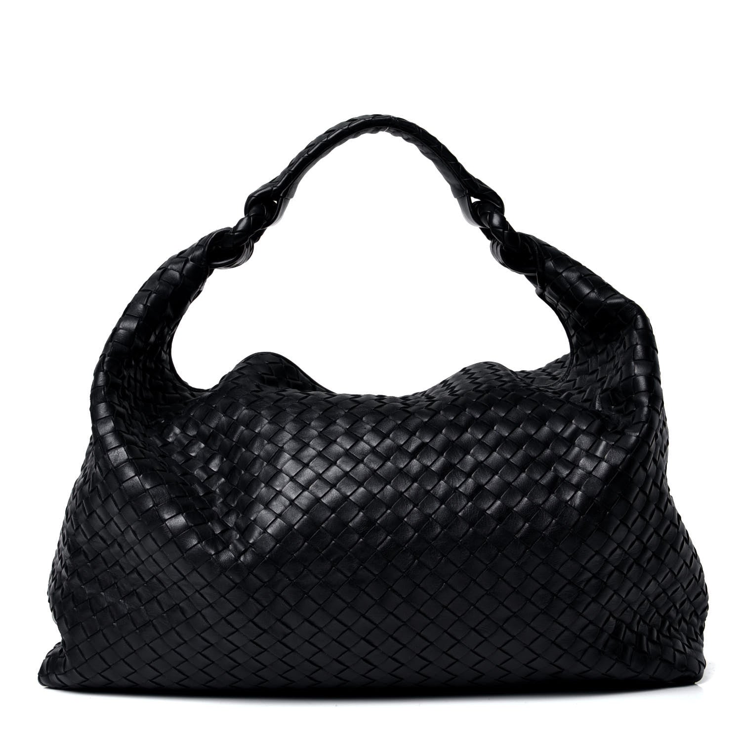 Bottega Veneta Nappa Intrecciato Sloane Hobo Black 1 of 4