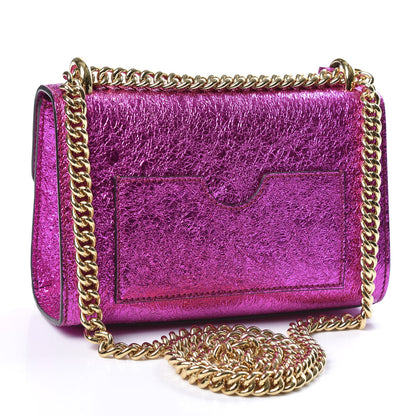 Gucci Galassia Small Padlock Shoulder Bag Fuxia 2 of 10