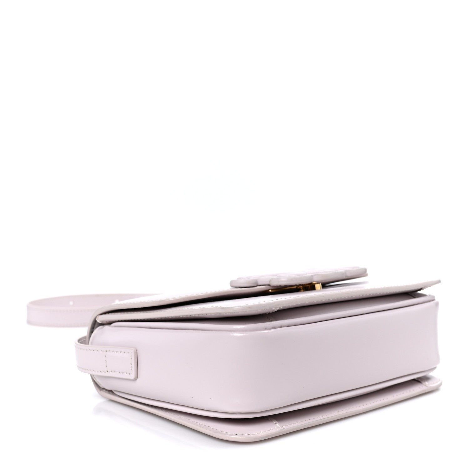 Celine Shiny Calfskin Teen Cuir Triomphe Poudre 3 of 10