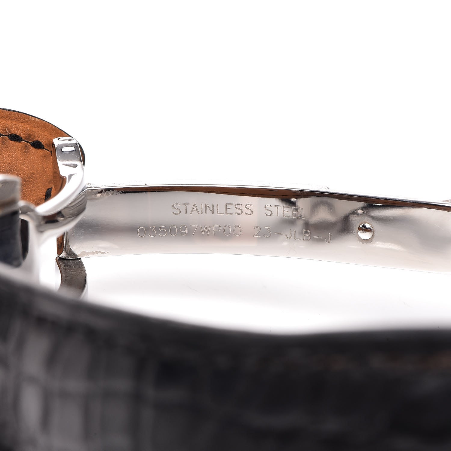 Hermes Stainless Steel Alligator 41mm Arceau Squelette Automatic Watch Noir 9 of 10