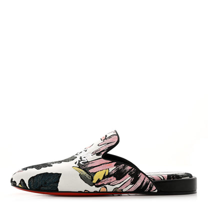 Christian Louboutin Tissu Hanabi Mens Coolito Loafer Mules 41 Navy Multi 1 of 7