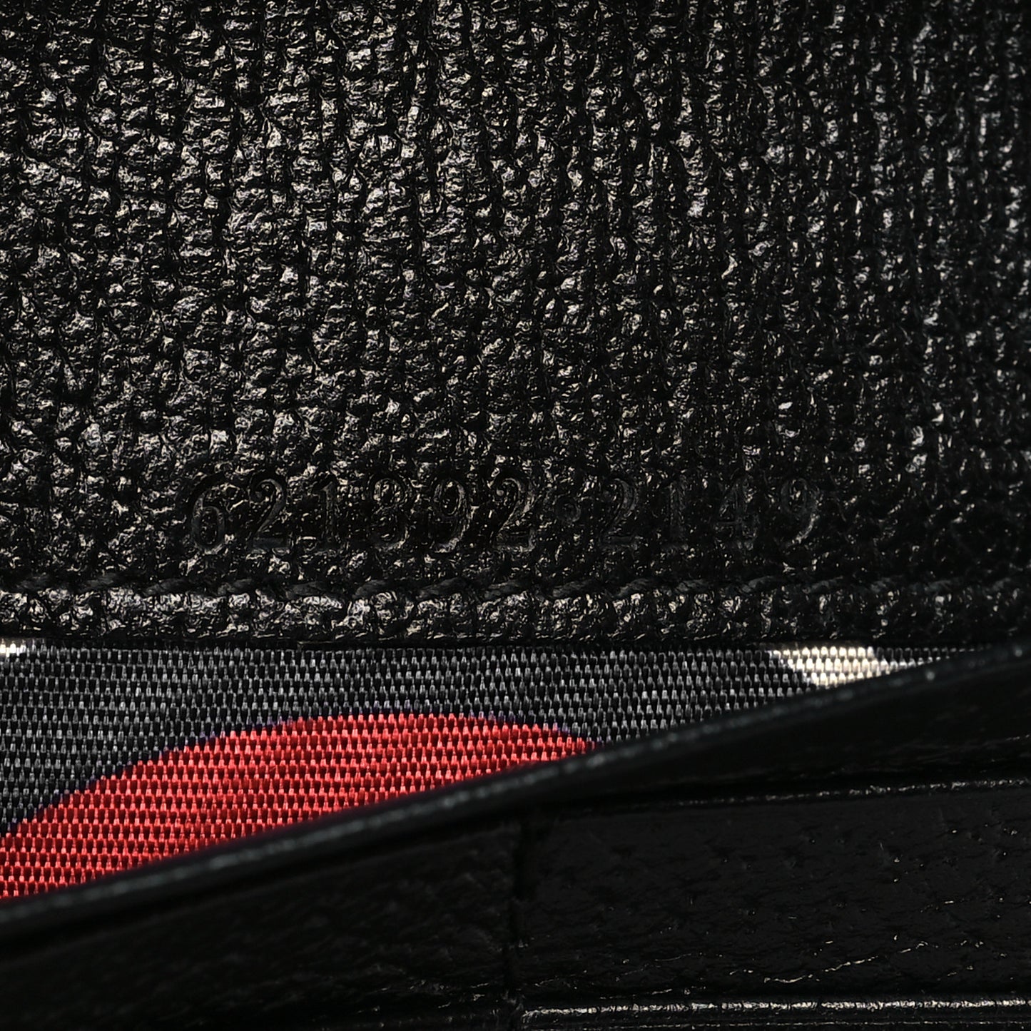 X ADIDAS Textured Dollar Calfskin Trefoil Embossed Wallet On Chain Off White Black