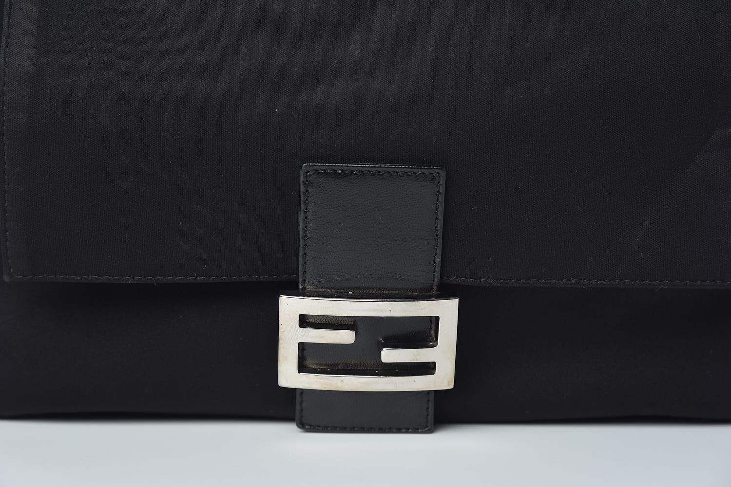 Fendi Neoprene Mama Baguette Black 8 of 10