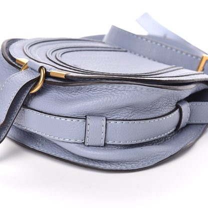 Chloe Calfskin Mini Marcie Round Crossbody Bag Washed Blue 10 of 10