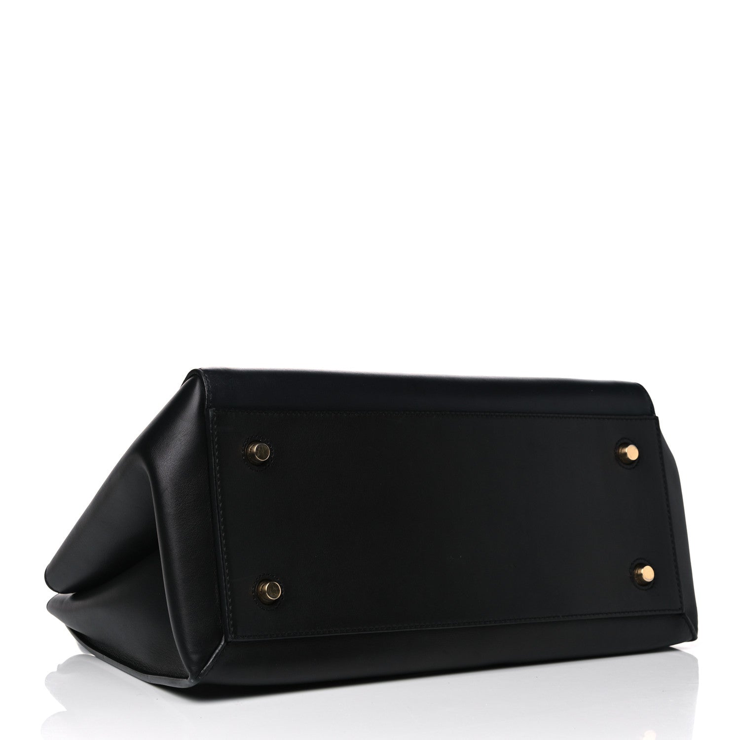 Celine Supple Calfskin Medium Edge Shoulder Bag Navy Blue 5 of 20