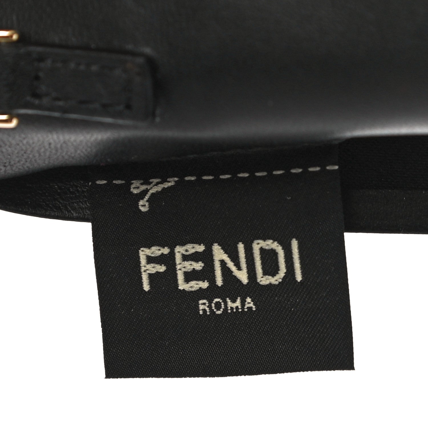 Fendi Nappa Matisse FF Embossed Continental Wallet On Chain Black 8 of 10