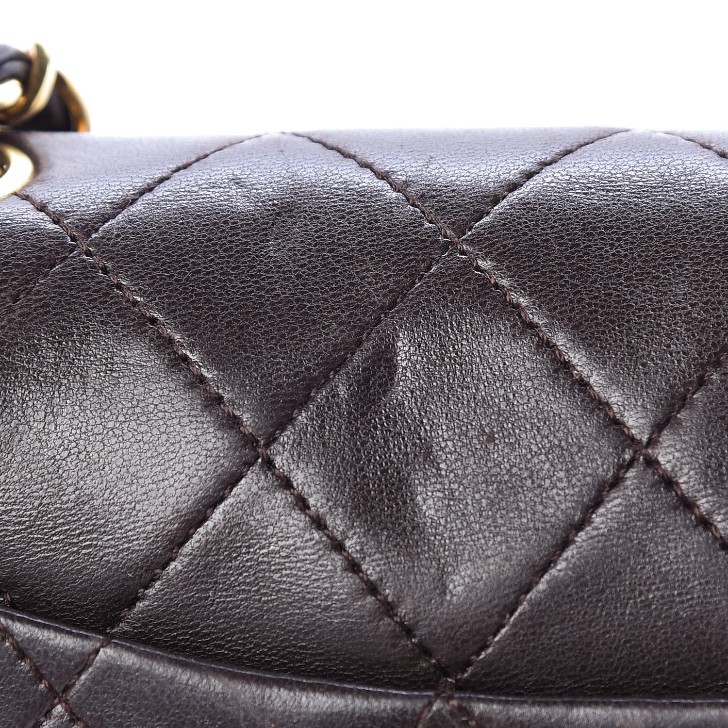 Chanel Lambskin Quilted Mini Square Flap Brown 16 of 16