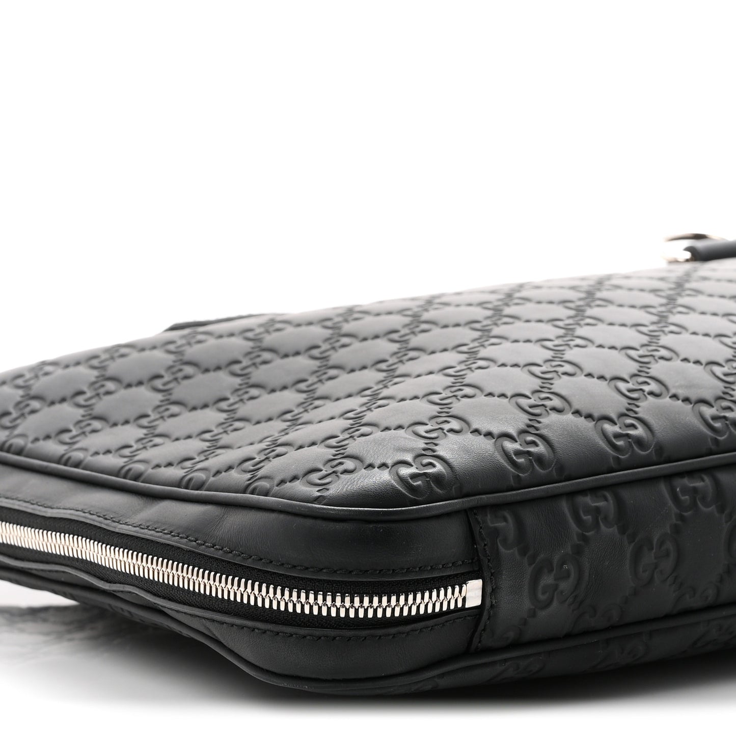 Rubber Guccissima Laptop Briefcase Black