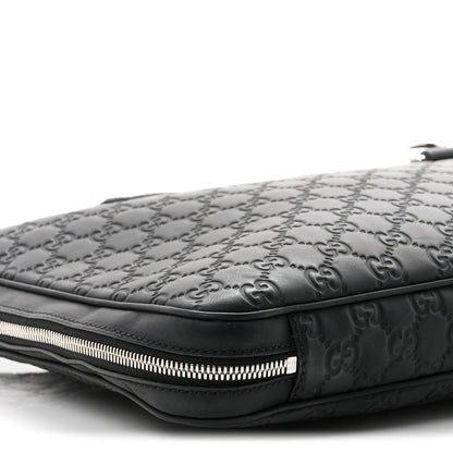 Gucci Rubber Guccissima Laptop Briefcase Black 8 of 10