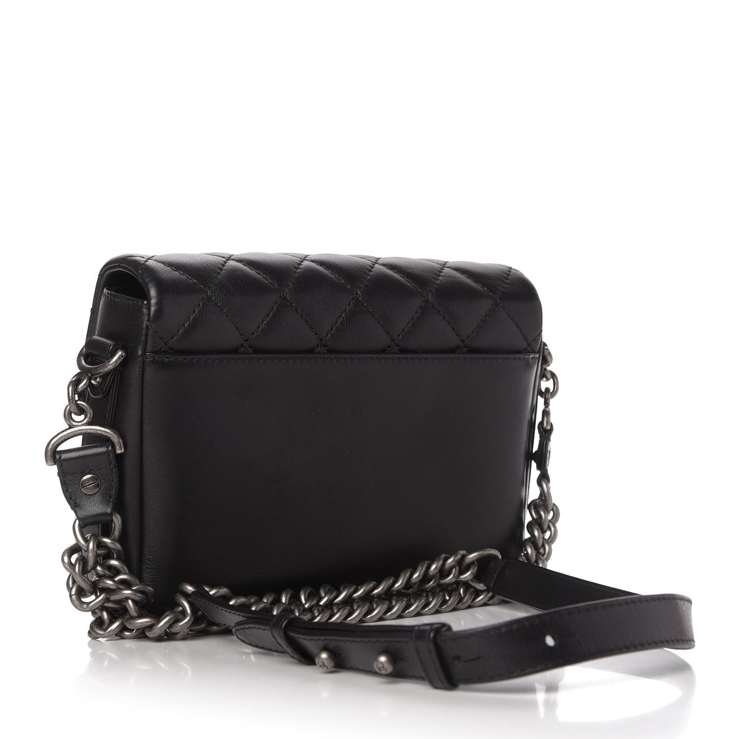 Chanel Calfskin Quilted Medium Rock My Shoulder Flap Black 3 of 10