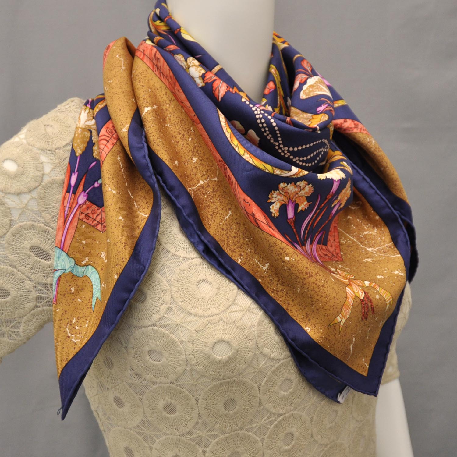 Hermes Silk Pierres D Orient Et D Occident Scarf 90 7 of 7