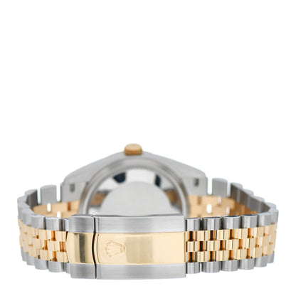 Rolex Stainless Steel 18K Yellow Gold 36mm Oyster Perpetual Datejust Watch White Roman 126233 3 of 4