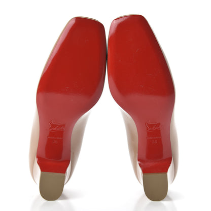 Christian Louboutin Patent Pyramidam 45 Pumps 36 Nude 5 of 8