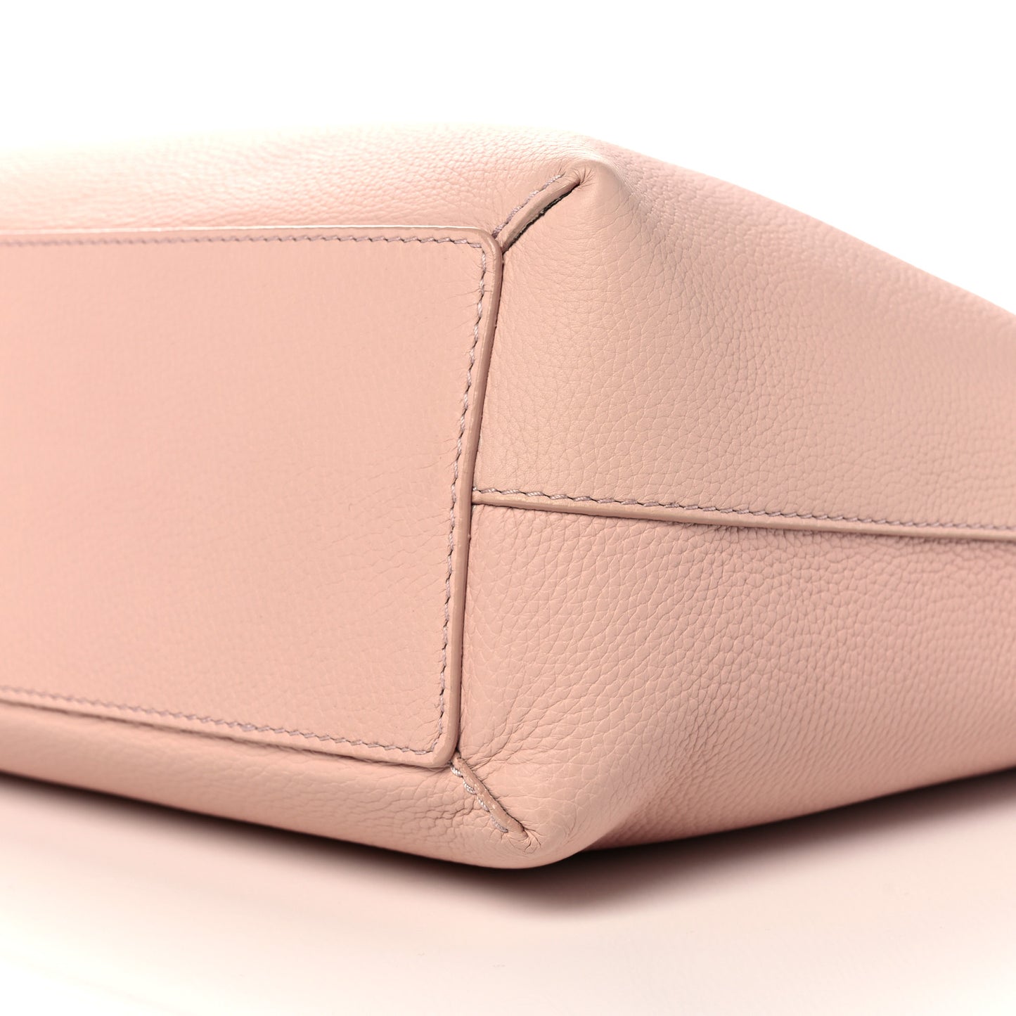 Grainy Calfskin Remington Tote Pale Ash Rose