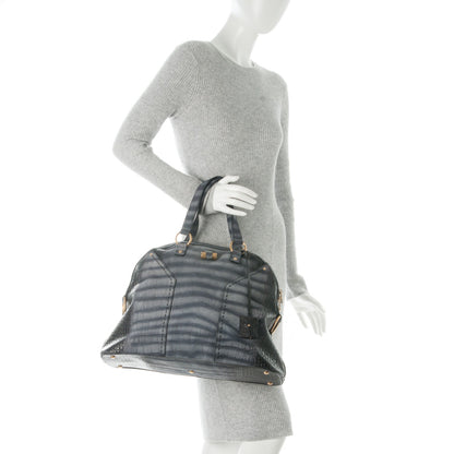 Saint Laurent Nubuck Crocodile Embossed Oversized Muse Grey 2 of 7