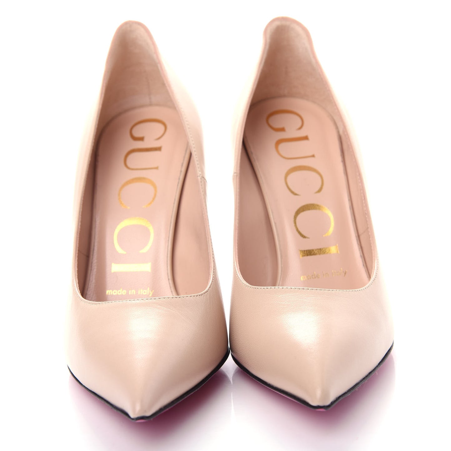 Nappa Removable Crystal Heart Pumps 36 Skin Rose
