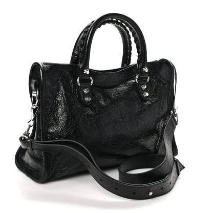 Balenciaga Agneau Arena Silver Hardware Small Le City Black 3 of 11