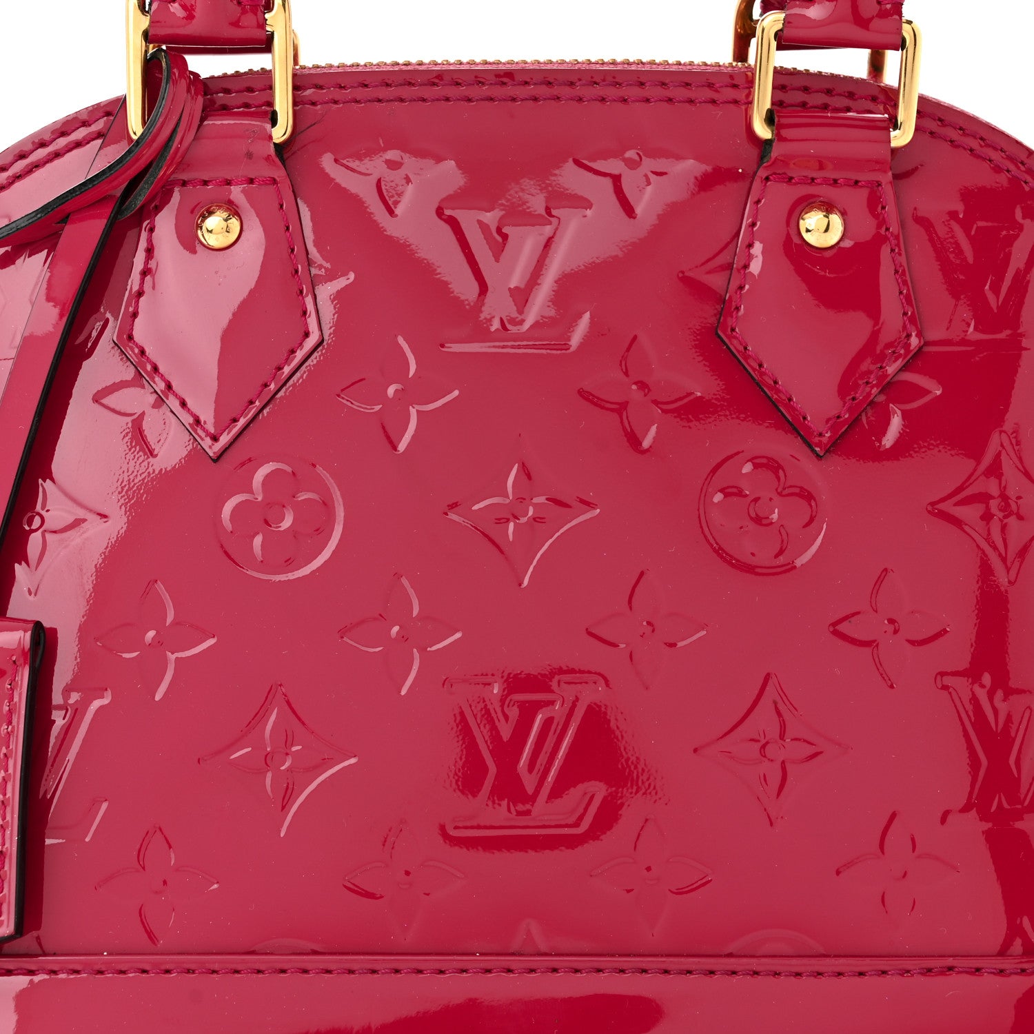 Louis Vuitton Vernis Alma BB Rose Indien 8 of 13