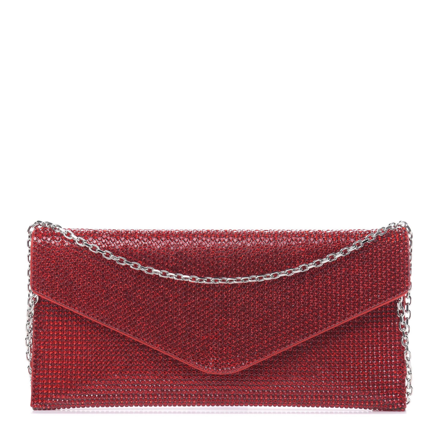 Austrian Crystal Envelope Clutch Light Siam