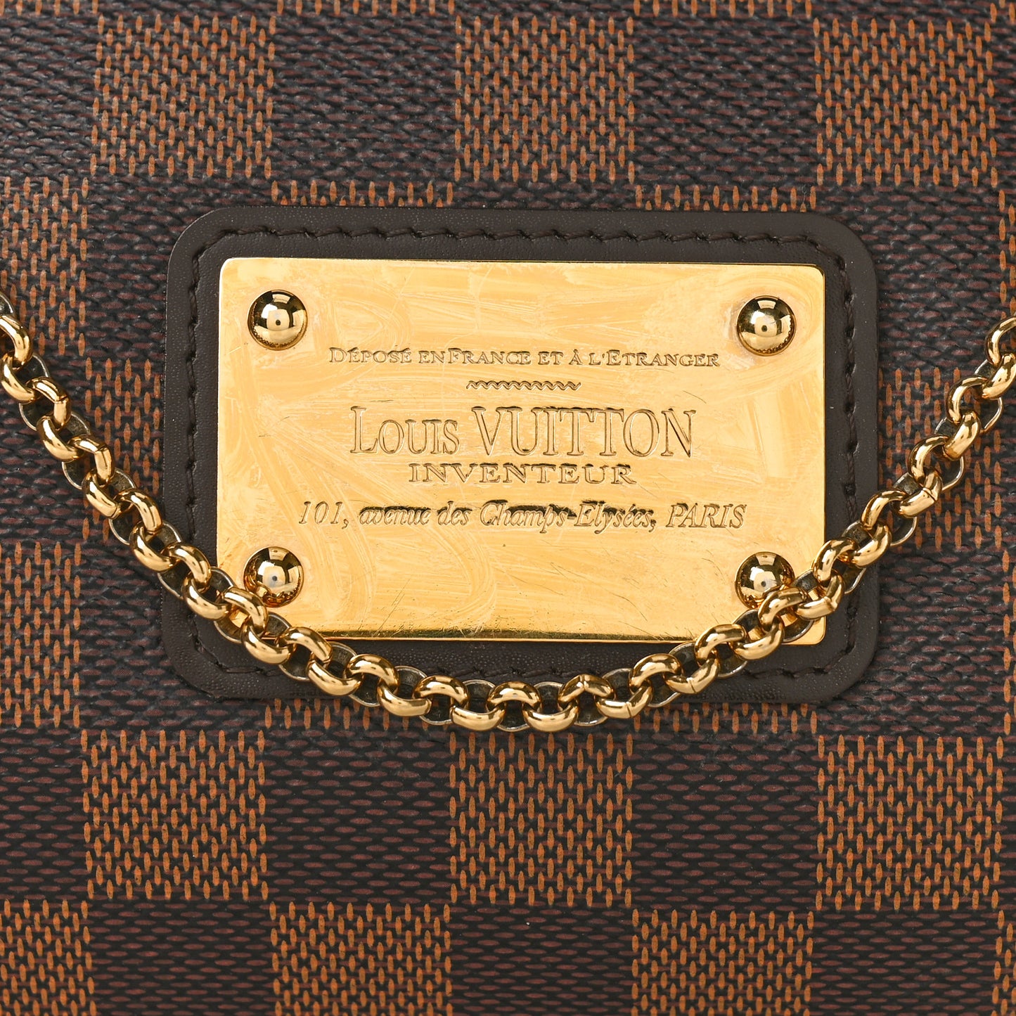 Damier Ebene Eva Clutch