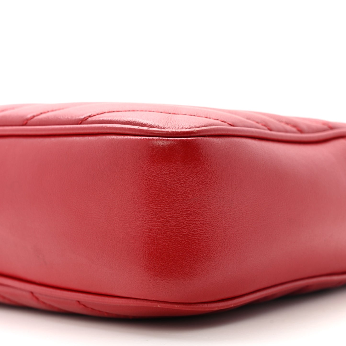 Calfskin Matelasse Monogram Lou Camera Bag Red