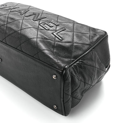 Chanel Caviar Patent Quilted Large Bowler Black 11 of 11