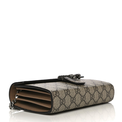 Gucci GG Supreme Monogram Mini Dionysus Chain Wallet Beige Taupe 4 of 12