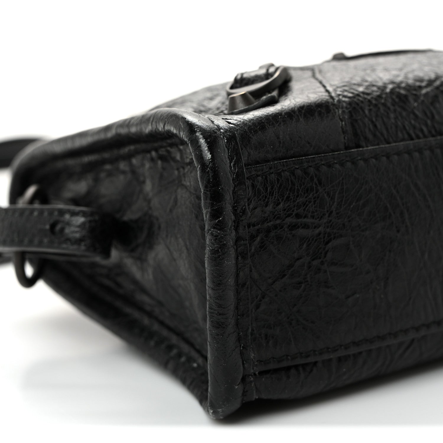 Balenciaga Agneau Arena Classic Hardware Nano Le City Black 9 of 10