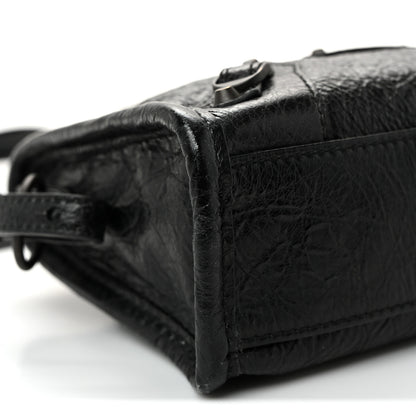 Balenciaga Agneau Arena Classic Hardware Nano Le City Black 9 of 10