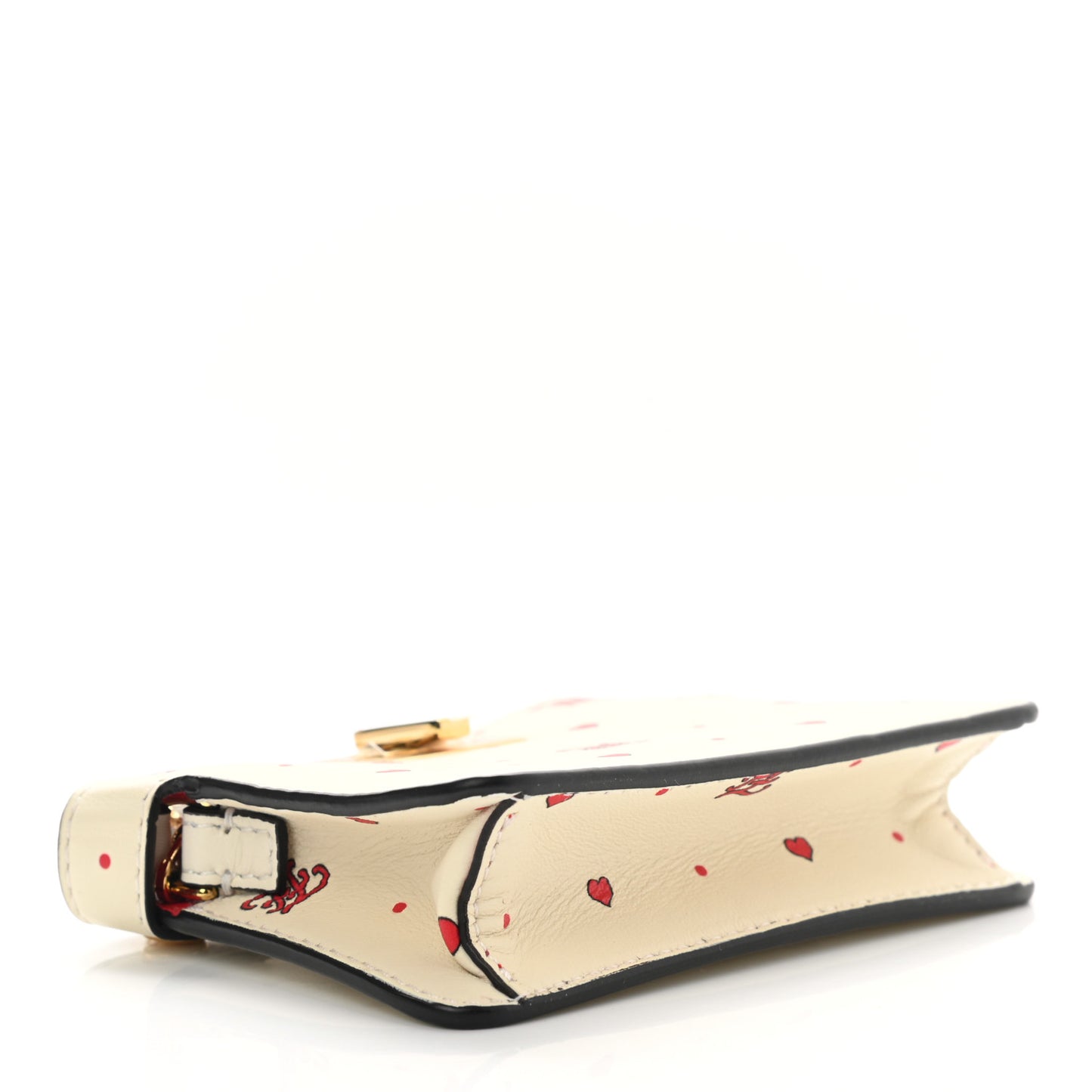 Nappa Chinese Valentines Day Karligraphy Embroidered Pico Peekaboo Charm Panna Rosso Cardinale