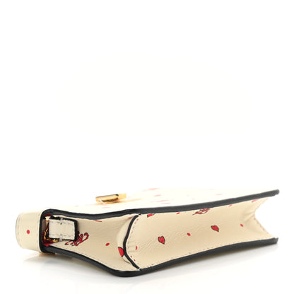 Fendi Nappa Chinese Valentines Day Karligraphy Embroidered Pico Peekaboo Charm Panna Rosso Cardinale 4 of 7