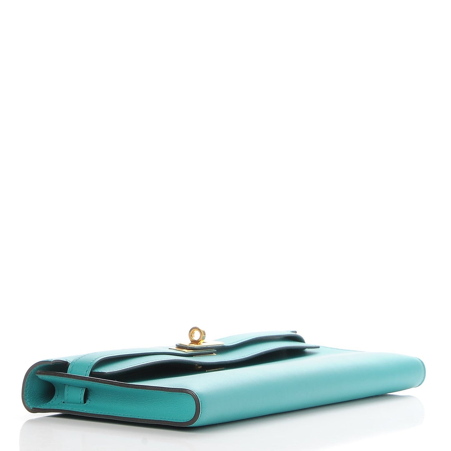 Swift Kelly Cut Clutch Pochette Bleu Paon