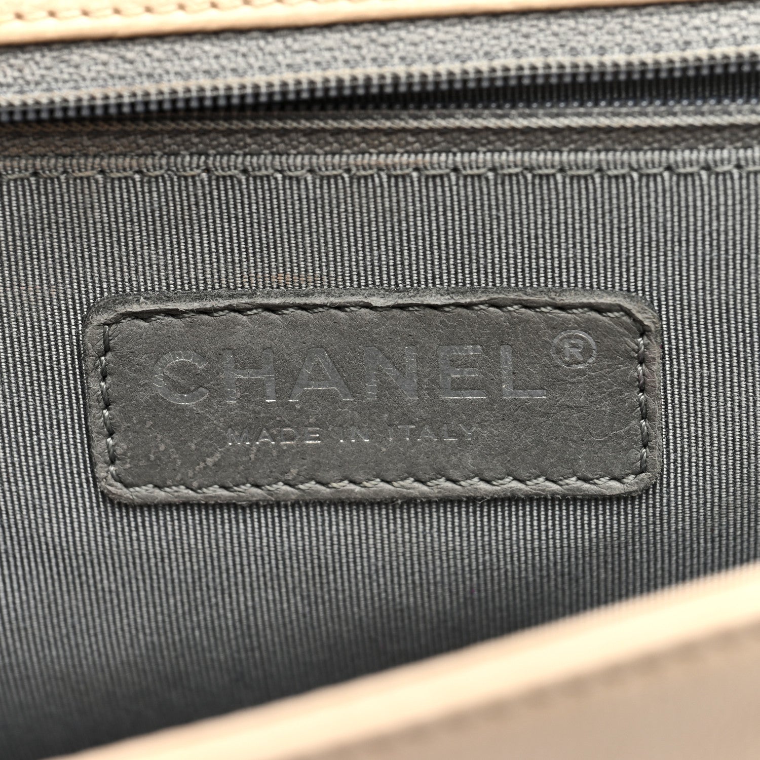 Chanel Calfskin Quilted Double Stitch New Medium Boy Flap Beige 6 of 9