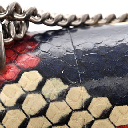 Gucci Snakeskin Cubic Medium Dionysus Shoulder Bag Red White Blue 12 of 12